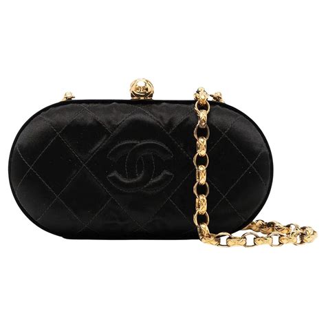 chanel nylon clutch with chain|Chanel vintage clutch with chain.